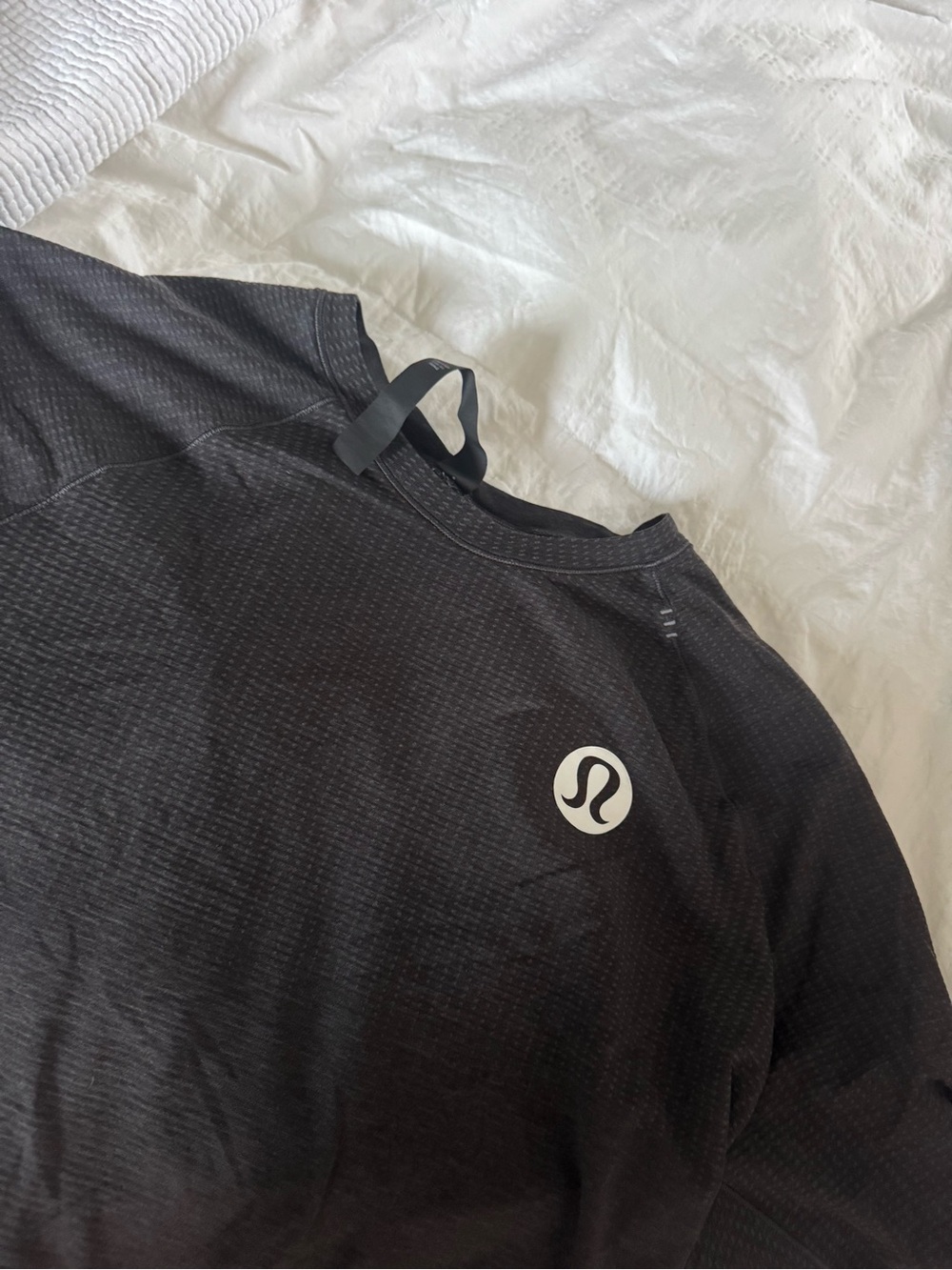 lululemon athletica Black Short-Sleeve Performance Tee